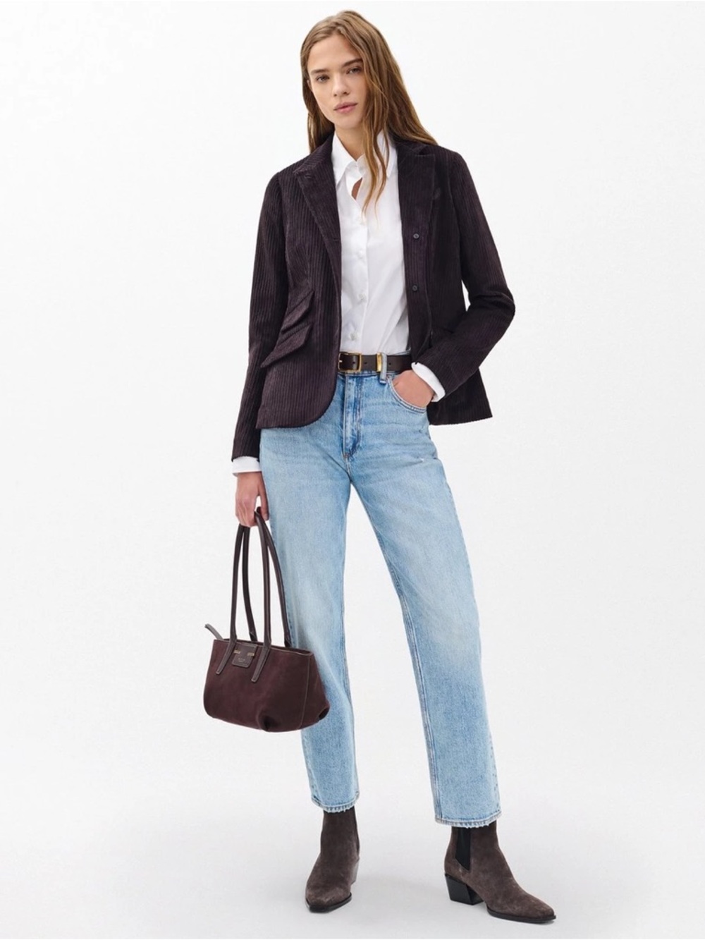 Rag & Bone $255 The Harlow Mid Rise Ankle Straight Jeans Lou Size 27